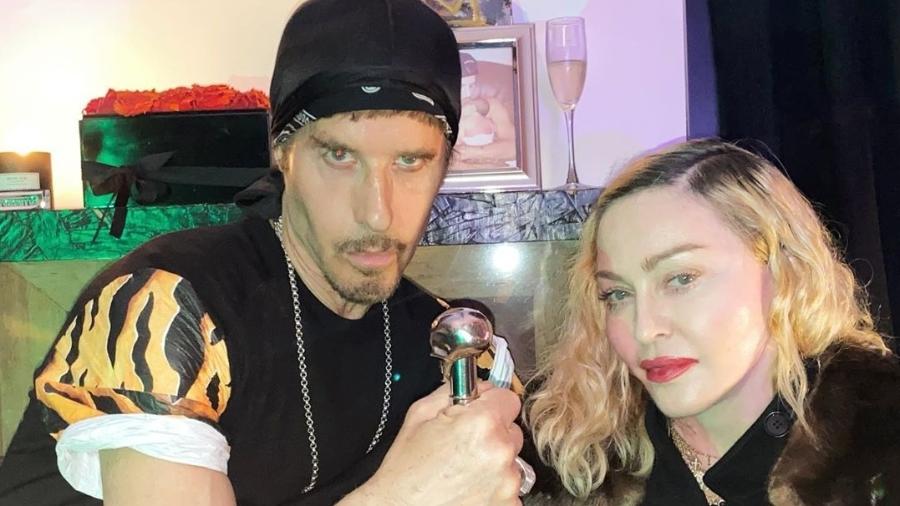 Madonna e Steven Klein em festa - Instagram/Reprodução