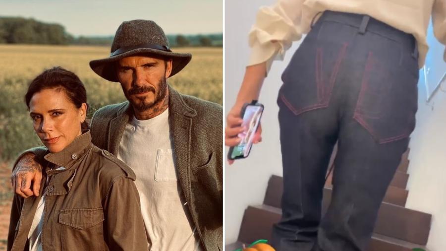 David Beckham filma e elogia o bumbum da mulher, Victoria - Reprodução/Instagram