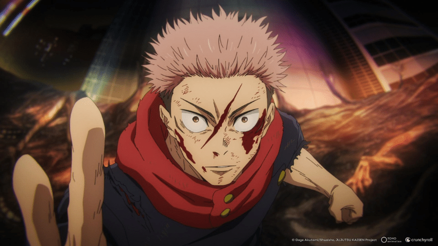 Itadori em "Jujutsu Kaisen" - Divulgação/MAPPA/Shueisha