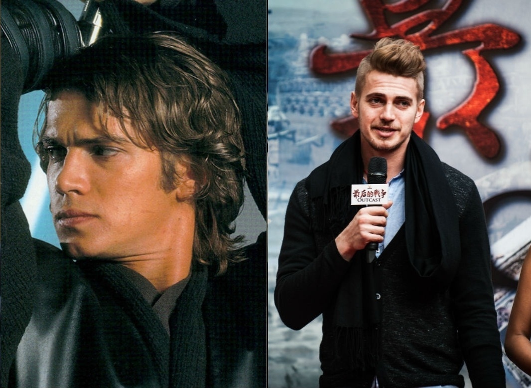 O antes e depois do ator Hayden Christensen, de "Star Wars" - Montagem/Reprodução