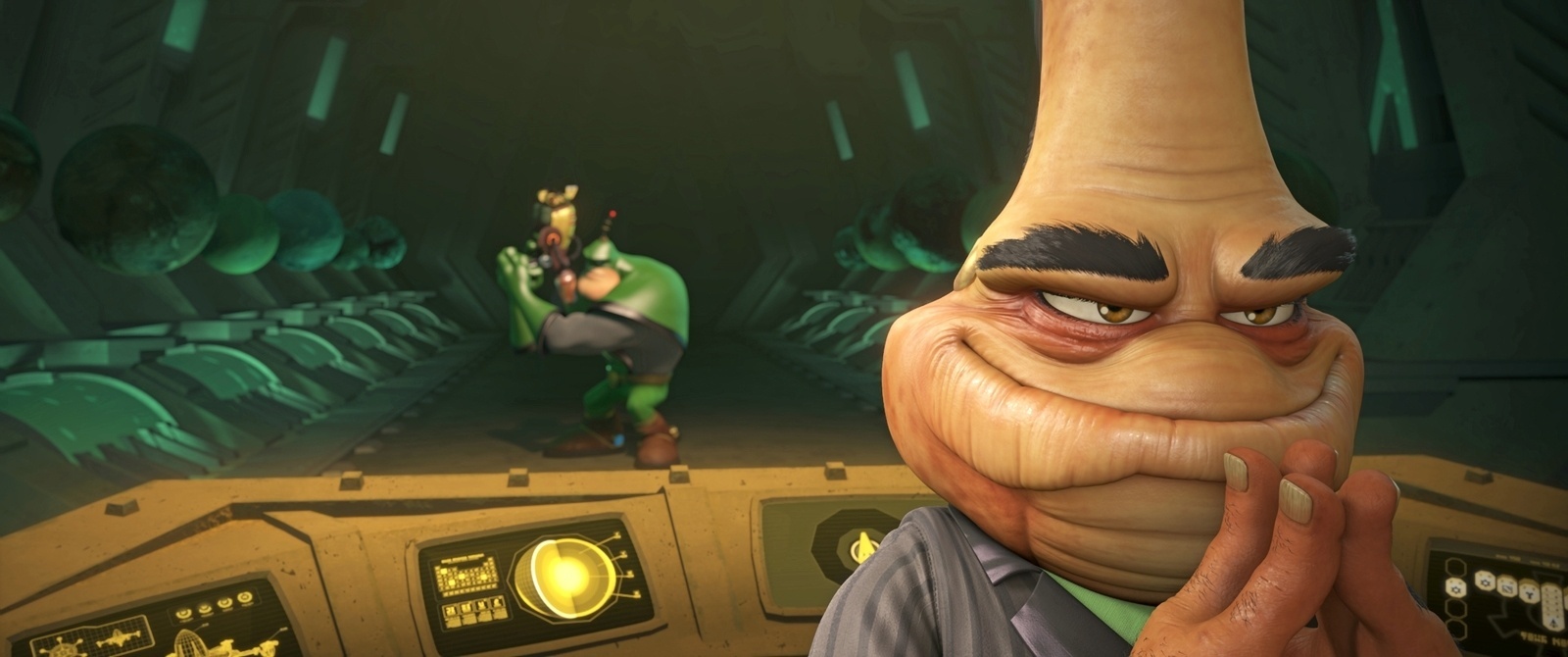 Cena do filme "Heróis da Galáxia: Ratchet e Clank" - Divulgação