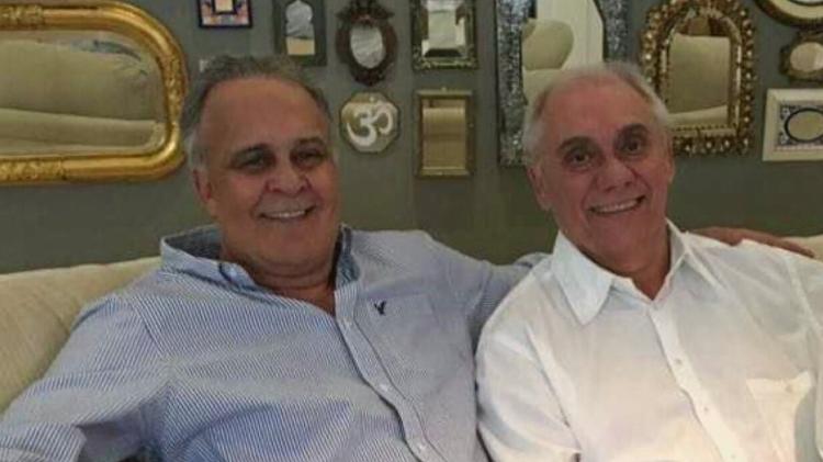 Marcelo Rezende ao lado do médico Lair Ribeiro - Reprodução/Record - Reprodução/Record