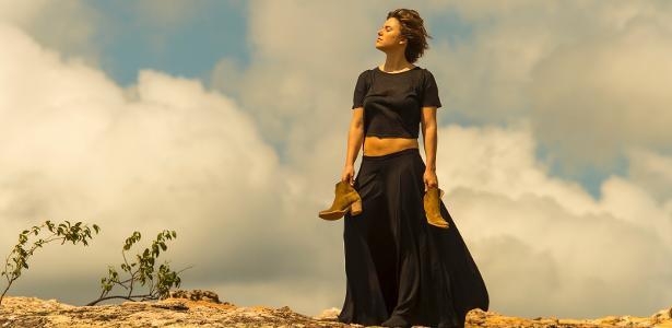 Alice Wegmann em gravações de "Onde Nascem os Fortes" na Serra da Capivara, no Piauí - Estevam Avellar/TV Globo - Estevam Avellar/TV Globo