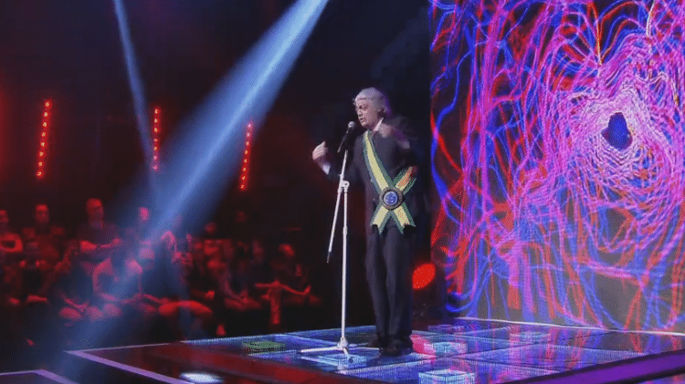 Michel Temer é representando no The Vice Brasil, quadro do "Zorra Total" - Reprodução/TV Globo - Reprodução/TV Globo