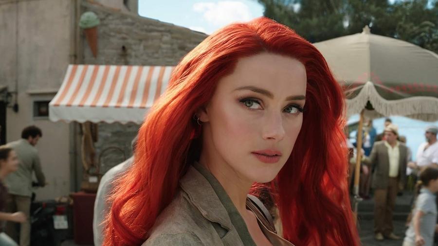 Amber Heard como a princesa Mera em "Aquaman", de 2018 - Reprodução