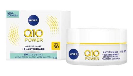 Creme Facial Antissinais Dia Q10 Plus Pele Mista a Oleosa FPS 30, Nivea - Divulgação/Amazon - Divulgação/Amazon
