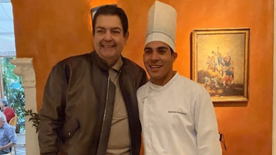 Fausto Silva e o chef Anderson Laranjeira - Reprodução / Instagram