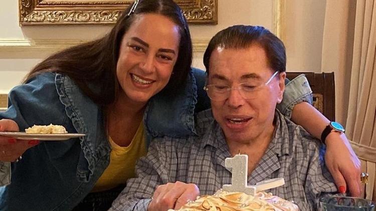 Silvia Abravanel e o pai, Silvio Santos