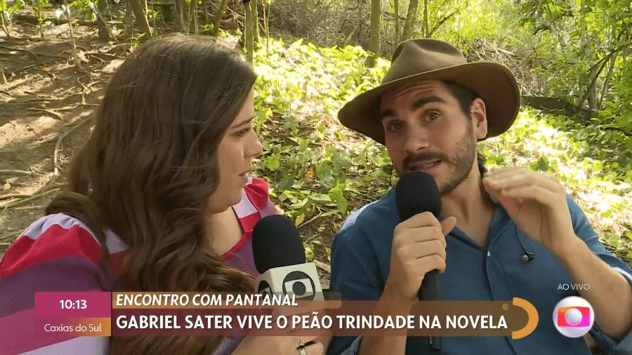 No "Encontro", Gabriel Sater falou sobre os cabelos de seu personagem em "Pantanal" - Reprodução/Globoplay