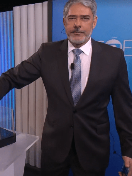 William Bonner vai dividir com Renata Lo Prete o comando da "Marcha da Apuração", na Globo, no domingo - Reprodução/TV Globo