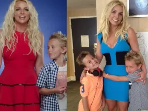 Britney Spears posta fotos antigas para parabenizar filhos: 'Meus meninos'