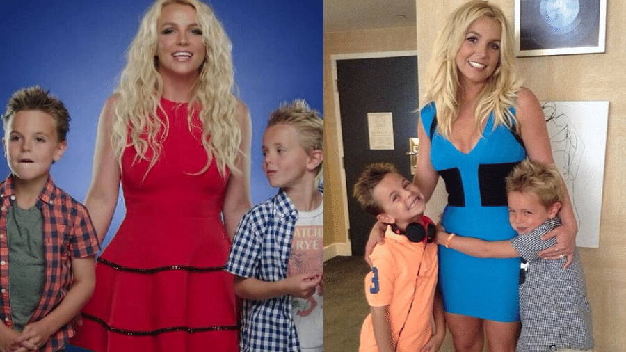 Britney Spears e os filhos Sean e Jaymes