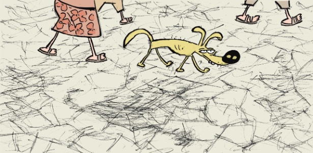 A cachorra Baleia, de "Vidas Secas", de Graciliano Ramos - Fernando Gonsales/UOL - Fernando Gonsales/UOL