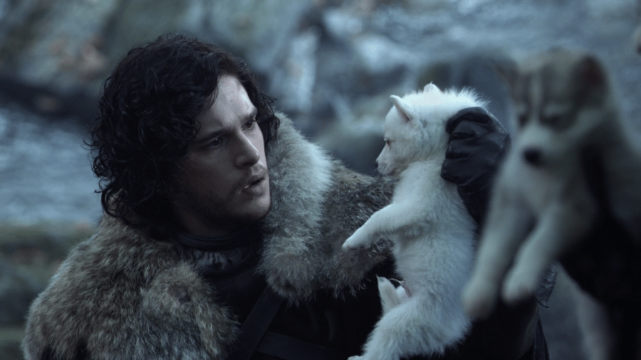 Jon Snow e seu lobo - Reprodução