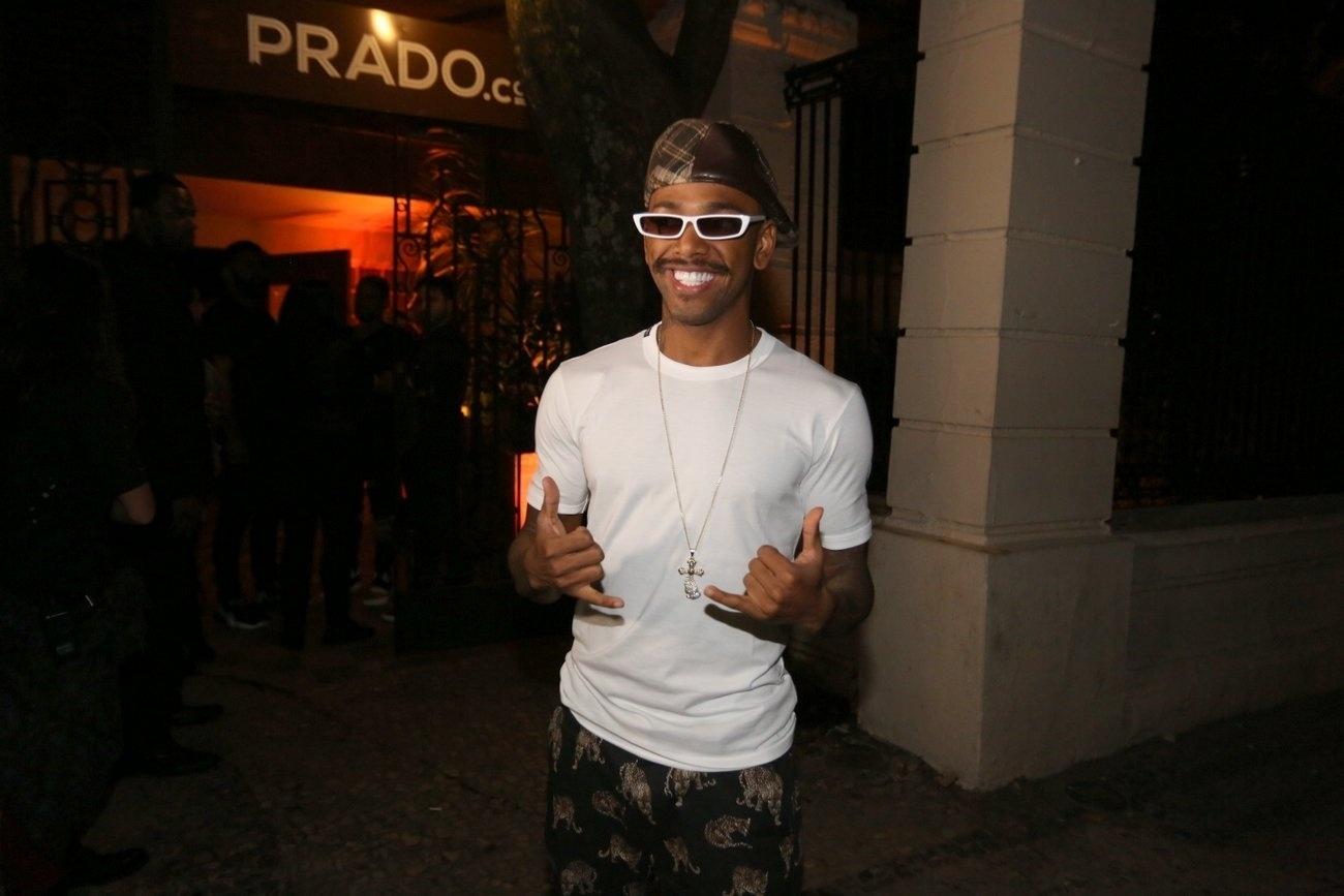 Nego do Borel festejou seus 26 anos em um restaurante na Gávea, zona sul no Rio - AgNews