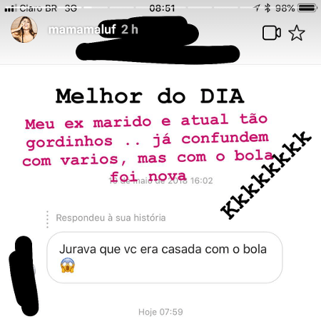 Marcela Maluf compara o ex, Daniel Zukerman, e o atual, Marco Fenili - Reprodução/Instagram/mamamaluf - Reprodução/Instagram/mamamaluf