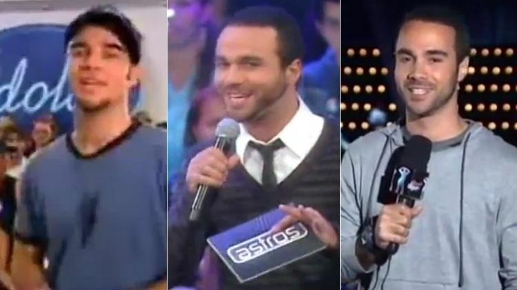 Beto Marden como apresentador do "Ídolos", "Astros" e "Se Ela Dança Eu Danço", realities do SBT - Montagem/UOL/Reprodução/SBT - Montagem/UOL/Reprodução/SBT