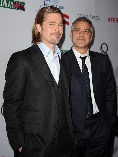 Brad Pitt e George Clooney - Jason LaVeris/FilmMagic
