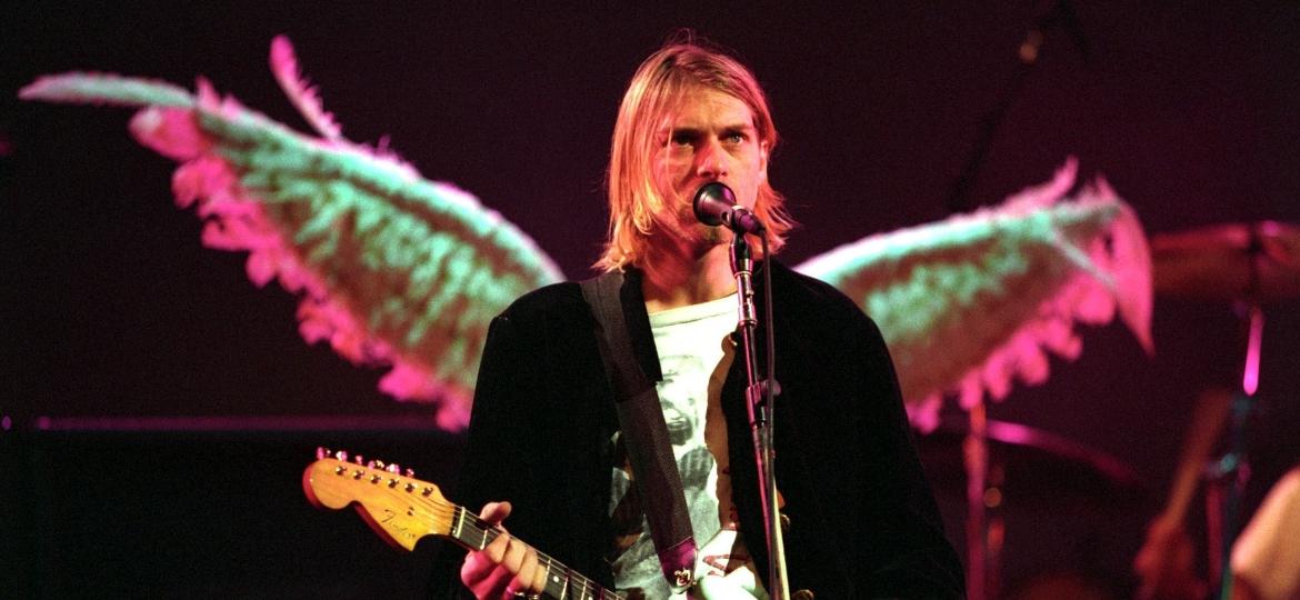 Kurt Cobain em show do Nirvana no final de 1993 - Jeff Kravitz/FilmMagic