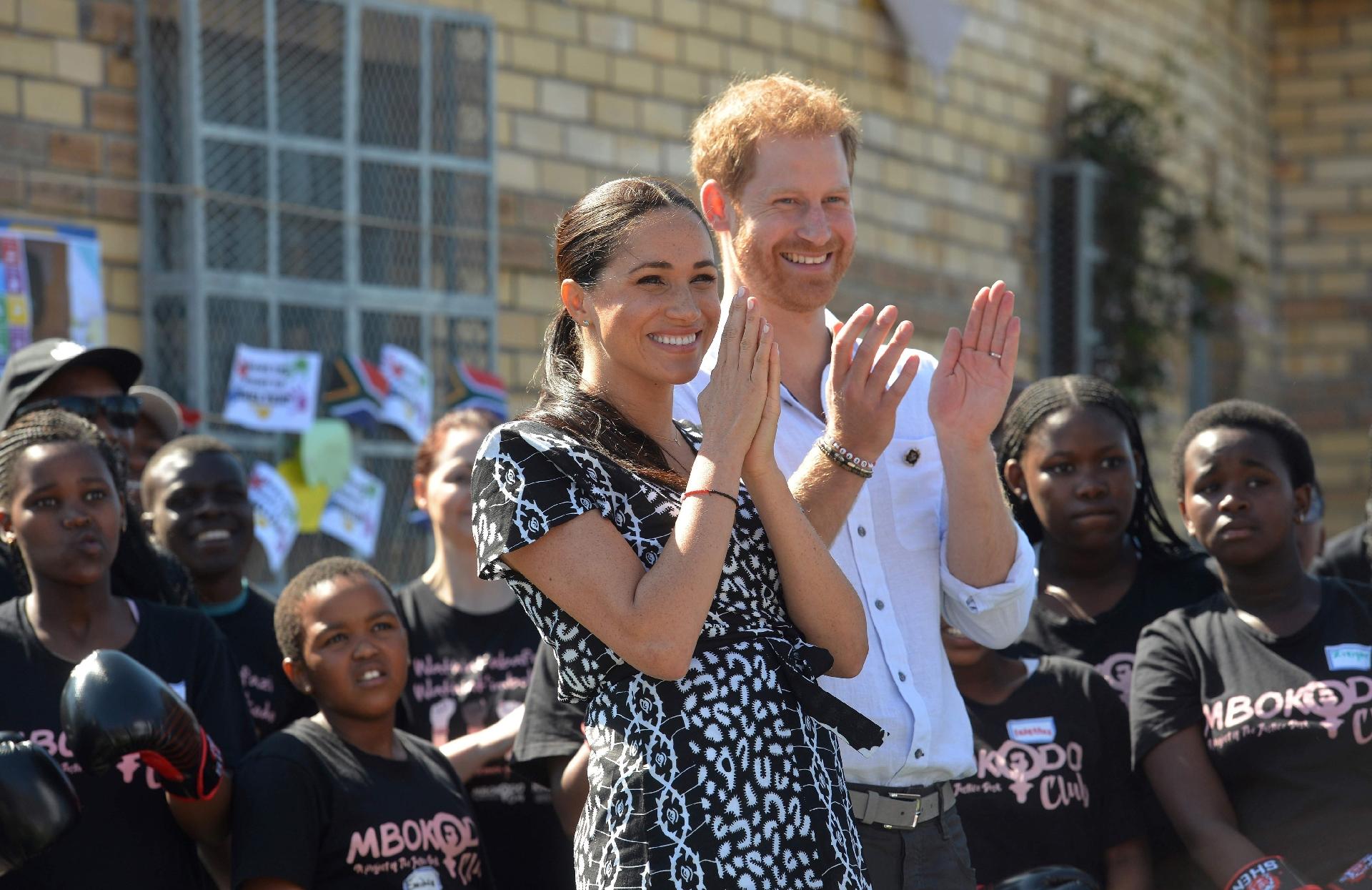 Meghan Markle e o príncipe Harry prestigiam evento de ONG em Cape Town, na África do Sul - Courtney/Africa