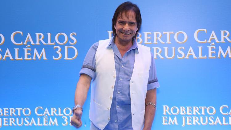 02.dez.2019 - Roberto Carlos na sessão especial de "Roberto Carlos em Jerusalém 3D" - Roberto Filho/Brazil News - Roberto Filho/Brazil News