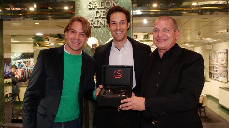 Lançamento de pulseira em homenagem a Ayrton Senna em Mônaco - Divulgação