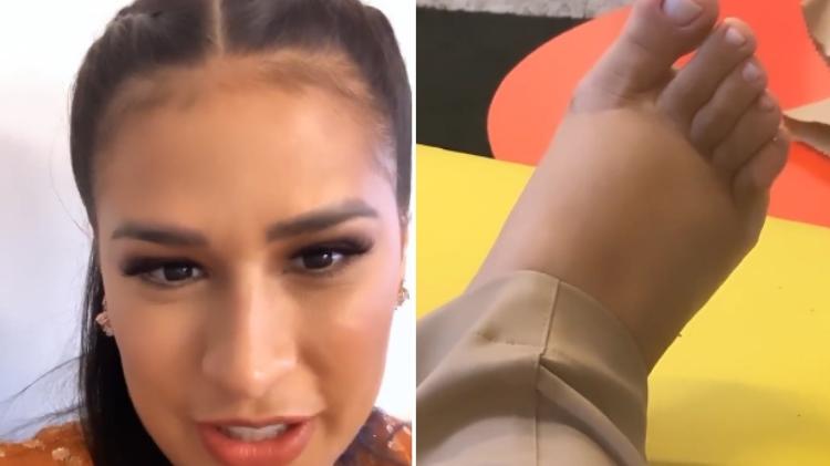 Simone e seu "pé de grávida" - Reprodução/ Instagram - Reprodução/ Instagram