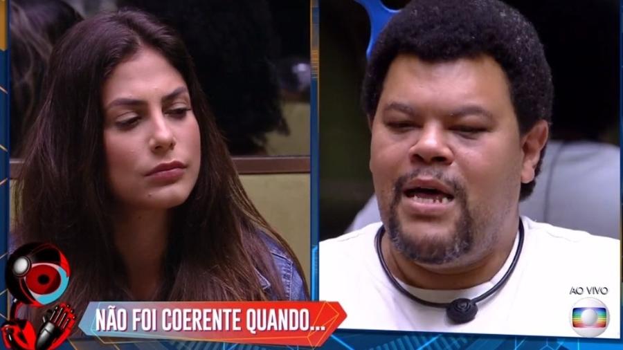 Mari e Babu no jogo da discórdia  - Reprodução/TV Globo