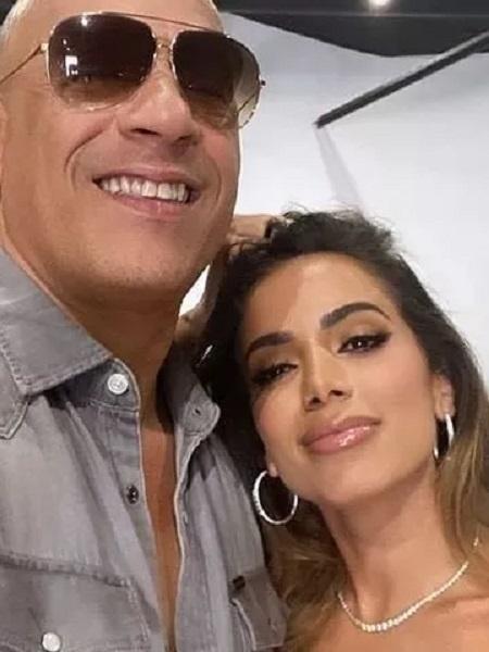 Anitta posta foto com Vin Diesel - Reprodução/Instagram