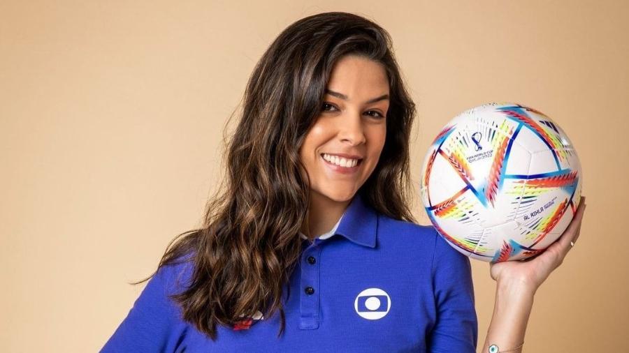 Renata Silveira se tornou a primeira mulher a narrar um jogo de Copa do Mundo na TV aberta - Reprodução/Instagram 