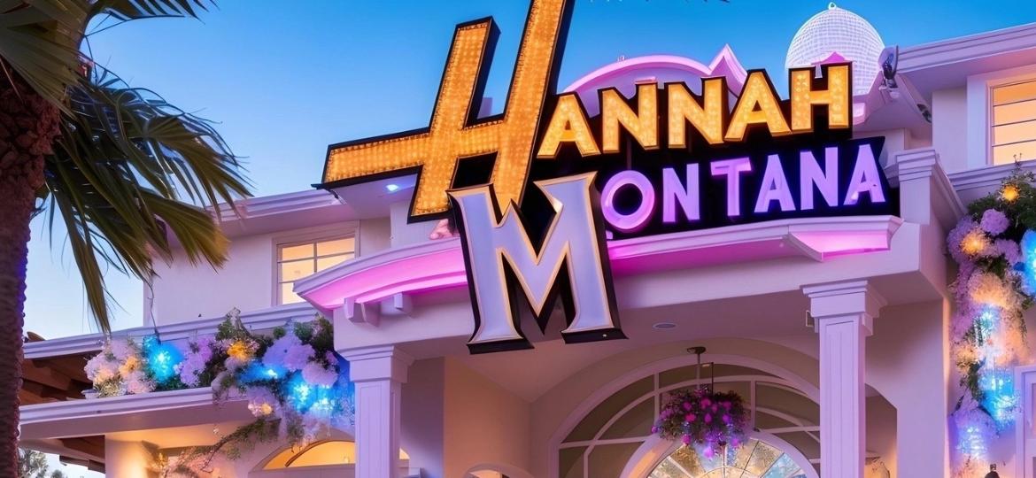 Resort inspirado pela série "Hannah Montana" criado por inteligência artificial - Reprodução/TikTok