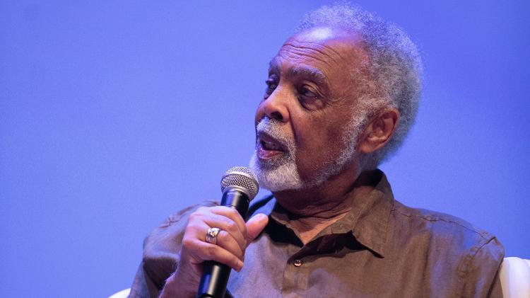 Gilberto Gil durante palestra no evento Rio2C