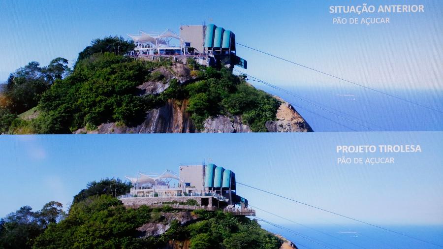 O projeto da tirolesa do Pão de Açúcar O projeto da tirolesa do Pão de Açúcar