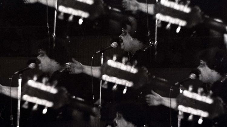 Tim Maia, cantor e compositor carioca, durante show em 1982. - Derly Marques/Folhapress - Derly Marques/Folhapress