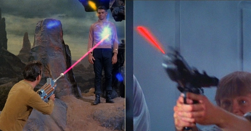 Armas - Os nomes são parecidos, mas blasters pertencem ao universo de ?Star Wars?, enquanto phasers são armas popularizadas pelos personagens de ?Star Trek? desde a década de 1960 - Reprodução