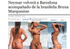 Bruna Marquezine é apresentada na Espanha como "maior conquista" de Neymar - Reprodução/El Economista