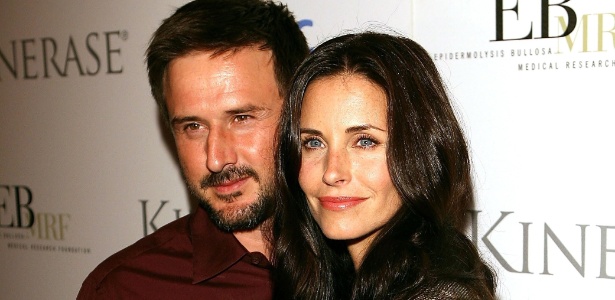 A atriz Courteney Cox e seu ex-marido, David Arquette, que vai produzir a estreia dela na direção - Getty Images