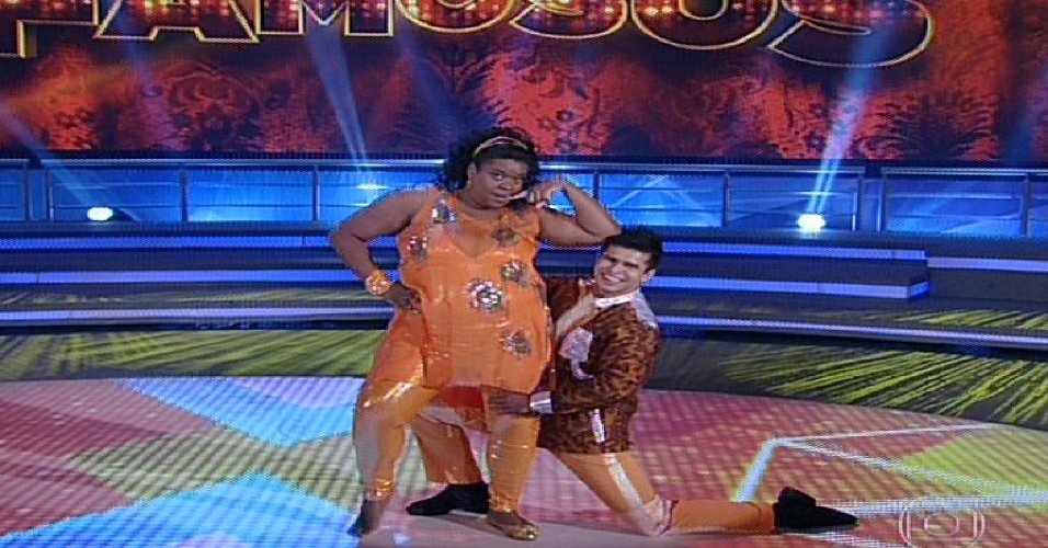 2.jun.2013 - Cacau Protásio e Rodrigo Picanço dançam "Gangnam Style", de Psy, no quadro "Dança dos Famosos"