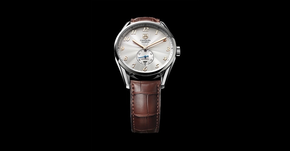 Relógio com caixa de aço polido, pulseira de couro e mostrador em cristal safira; R$ 7.560, na Tag Heuer (Tel.: 11 3552-3557). Preço pesquisado em maio de 2013 e sujeito a alteração - Divulgação