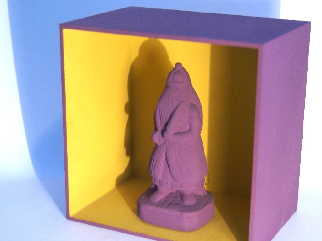 O oratório Obaluae tem imagem feita de gesso e a peça pode ser criada com as cores que o cliente desejar. O item é fabricado no Ateliê Bruno Novaes (11 2376-9343) e custa R$ 50, medindo 15 cm por 15 cm I Preços pesquisados em maio de 2013 e sujeitos a alterações - Divulgação