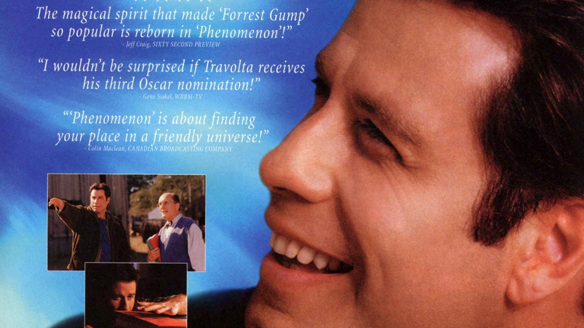 Cartaz do filme "Fênomeno" (1996) - Divulgação