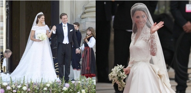 Casamentos reais da princesa Madeleine da Suécia e de Kate Middleton - EFE/Getty Images