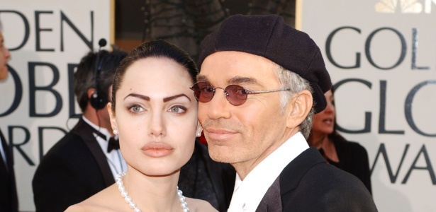 Angelina Jolie e Billy Bob Thornton no Globo de Ouro de 2002