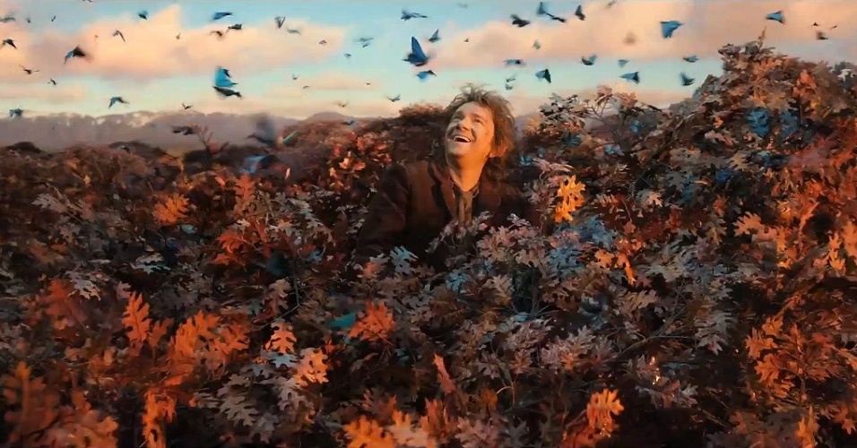 Bilbo Baggins (Martin Freeman) em cena do filme 