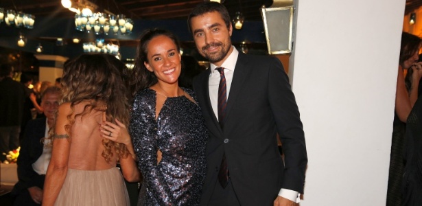 Ricardo Pereira e a mulher Francisca Pinto na festa do 24º Prêmio da Música Brasileira