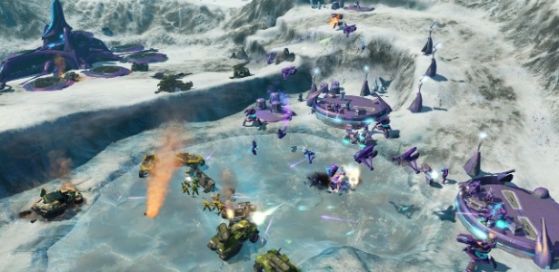 Adaptação do universo de "Halo" aos games de estratégia "Halo Wars" foi lançado em 2009 para Xbox 360 - Reprodução