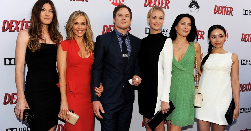 16.jun.2013 - Elenco de "Dexter", promove a última temporada da série