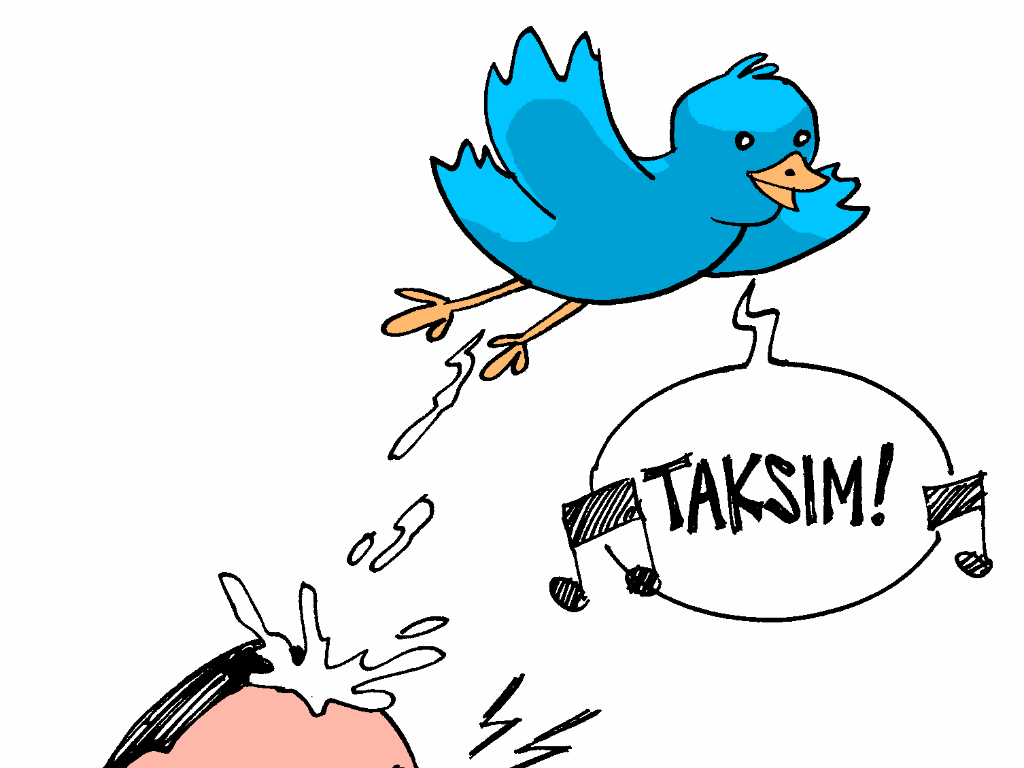 Charge retrata primeiro-ministro turco em situação pouco agradável - Carlos Latuff/Divulgação