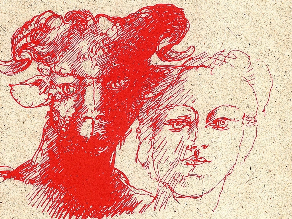 A ilustração "O Búfalo", que foi feita para o livro "Dez Contos Selecionados de Clarice Lispector" - Divulgação