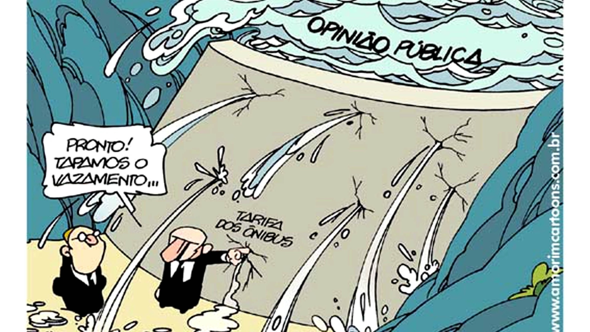 Amorim acredita que reduzir o valor da tarifa de volta para R$ 3 é apenas uma tentativa de esconder a opinião publica - Divulgação